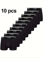 5/10 Pcs Men's Cotton Trunk with Short Leg No Fly, Casual Slim Fit Comfy Breathable Underwear for Daily Wear, Men's Underwear...