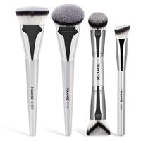 MAANGE Makeup Brush Set, 4 Counts/set Face Makeup Brush Kits with Soft Bristles, Soft Makeup Brushes for Makeup Powder, Kabuk...