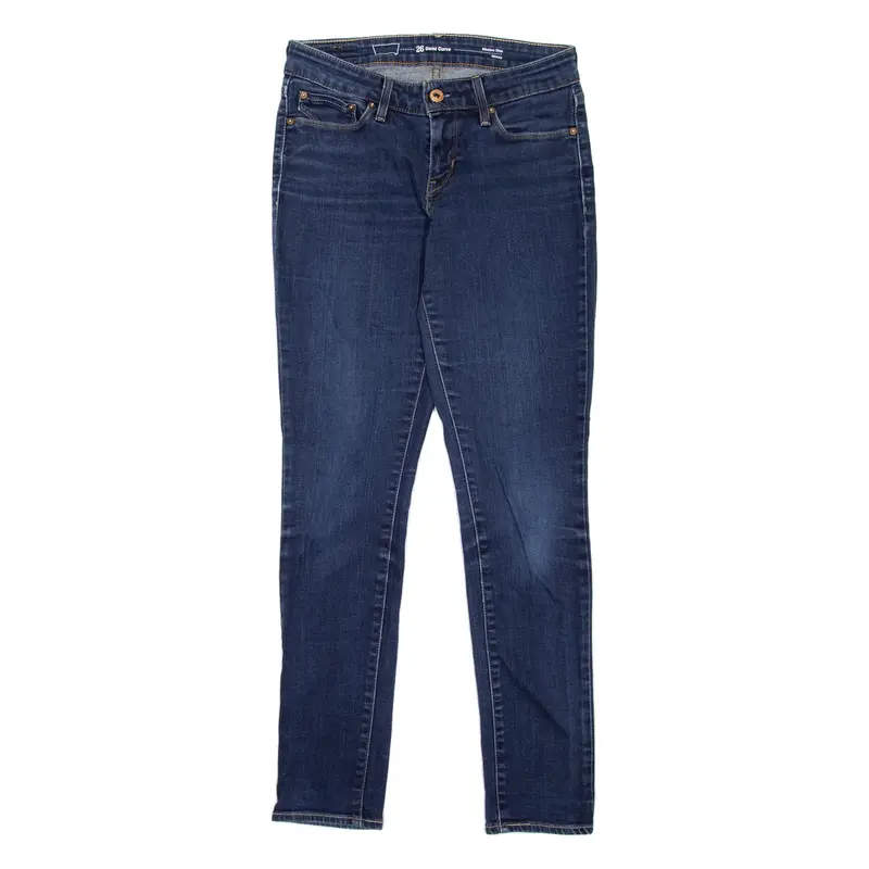 LEVI'S Modern Rise Womens Jeans Blue Slim Skinny Stone Wash W26 L30