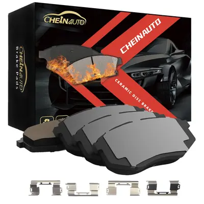 Garvee 4Pcs Premium Ceramic Front Brake Pads for 2007-2016 Compass,2007-2017 Patriot,2001-2012 Eclipse,2001-2012 Galant,2004-...