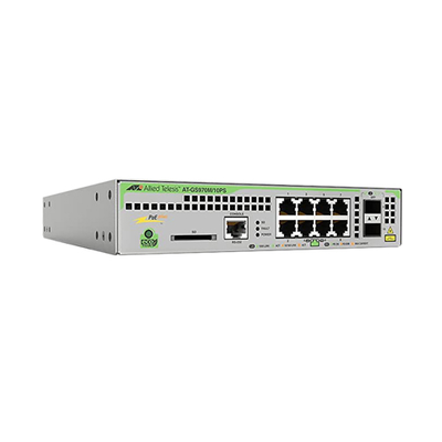 Allied Telesis AT-GS970M/10PS-20 | CentreCOM GS970M Series 8 x Ports 1000Base-T PoE + 2 x Ports SFP Rack-mountable Layer 3 Ma...