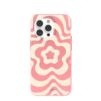 Bubblegum Pink Morning Flower iPhone 14 Pro Case