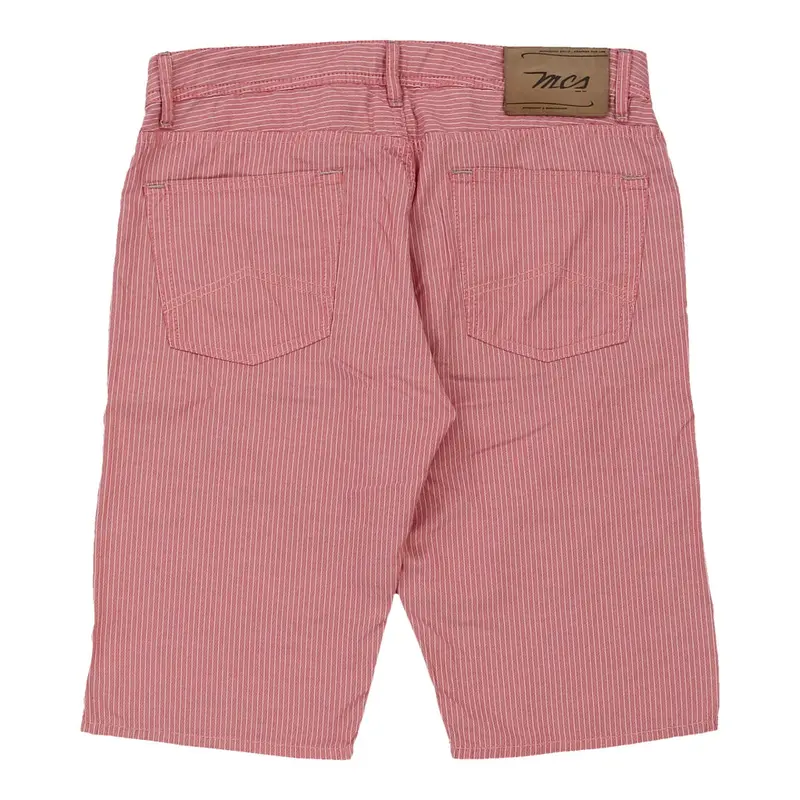 Marlboro Classics Striped Shorts - No Size Pink Cotton