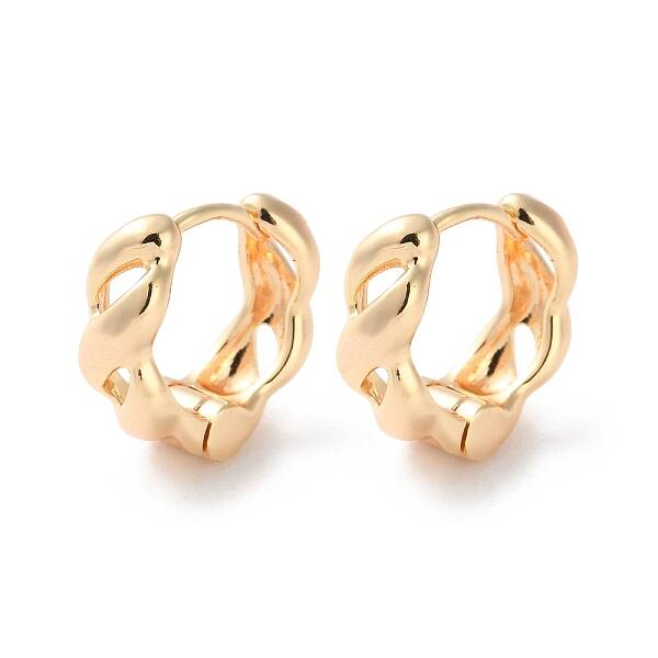 Rack Plating Brass Hoop Earrings