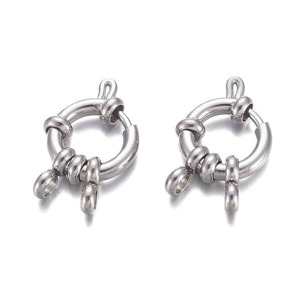 Tarnish Resistant 304 Stainless Steel Spring Ring Clasps