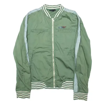 DIESEL Mens Bomber Jacket Green L
