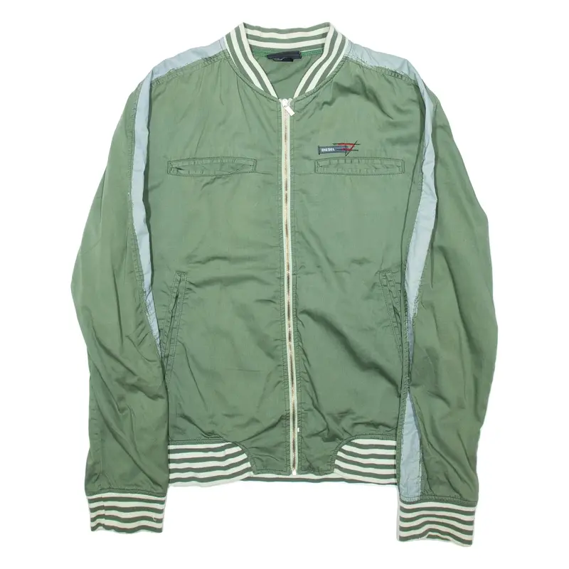 DIESEL Mens Bomber Jacket Green L