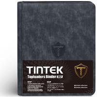 TINTEK TCG Toploader Card Binder – 9-Pocket Trading Card Album Holder for 3 x 4'' Toploaders – Double-Sided Display Case ...