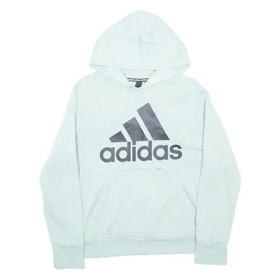 ADIDAS Boys Blue Hoodie L