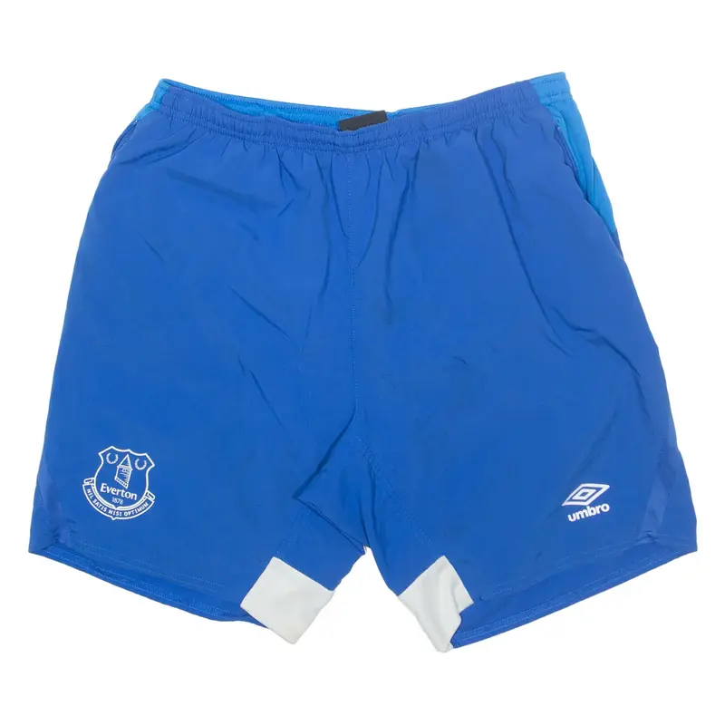 UMBRO Everton FC Mesh Lined Mens Sports Shorts Blue M W28