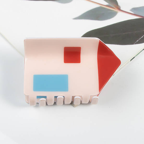 Cartoon House PVC Claw Hair Clips