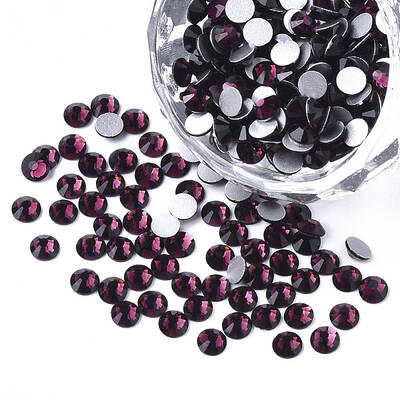 Glass Flat Back Rhinestone Cabochons