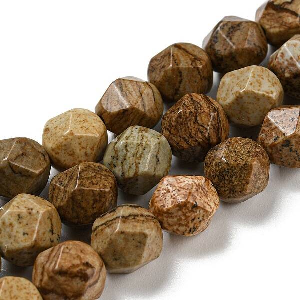 Natural Picture Jasper Beads Strands