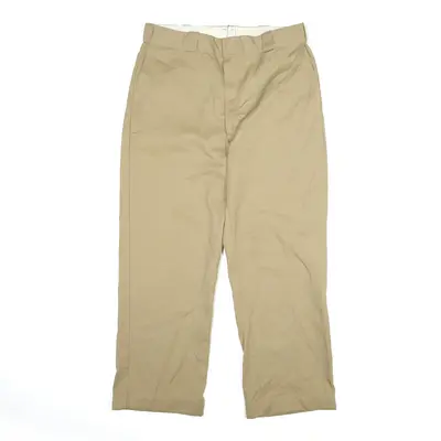 DICKIES Workwear Trousers Beige Regular Straight Mens W34 L27