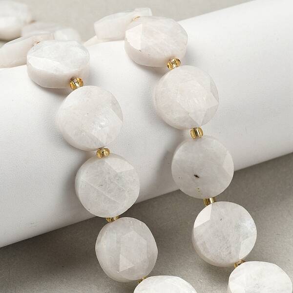 Natural Rainbow Moonstone Beads Strands