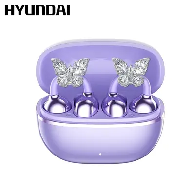 HYUNDAI Earclip C7 Clip-on Design Wireless Earphones, Upgraded Panoramic Sound Headset, Comfortable Wearing & IPX5 Waterproof...