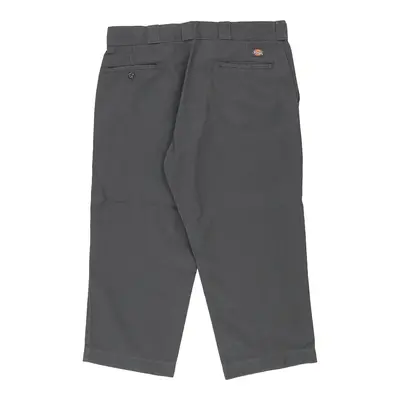 874 Dickies Trousers - 36W 24L Grey Cotton Blend | Size: 36