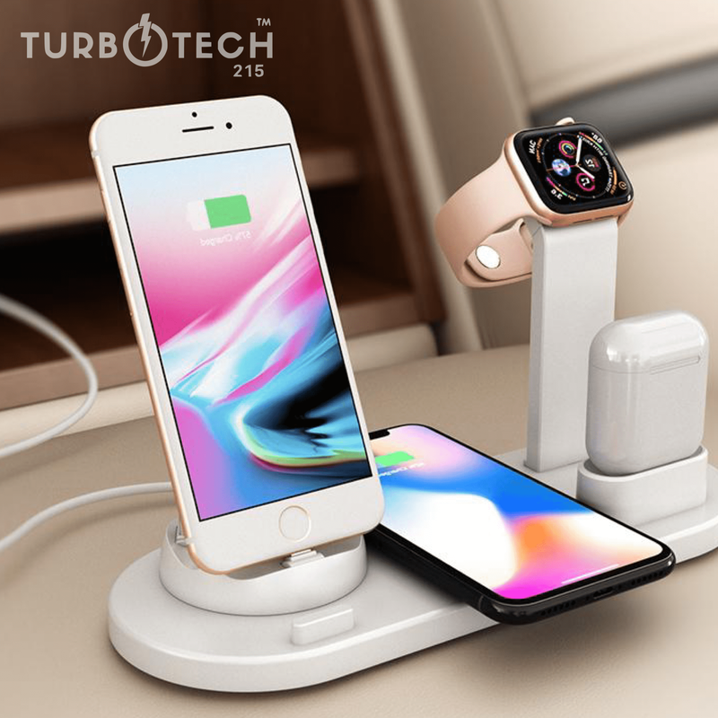 4 in 1 Wireless Charging Dock Charger Stand for iPhone Airpods Apple Watch