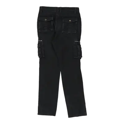 Forex Cargo Trousers - 32W 31L Black Cotton
