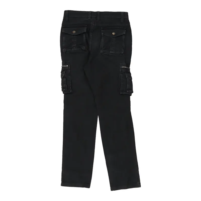 Forex Cargo Trousers - 32W 31L Black Cotton