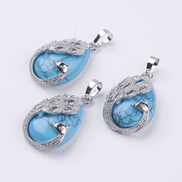 Synthetic Turquoise Pendants