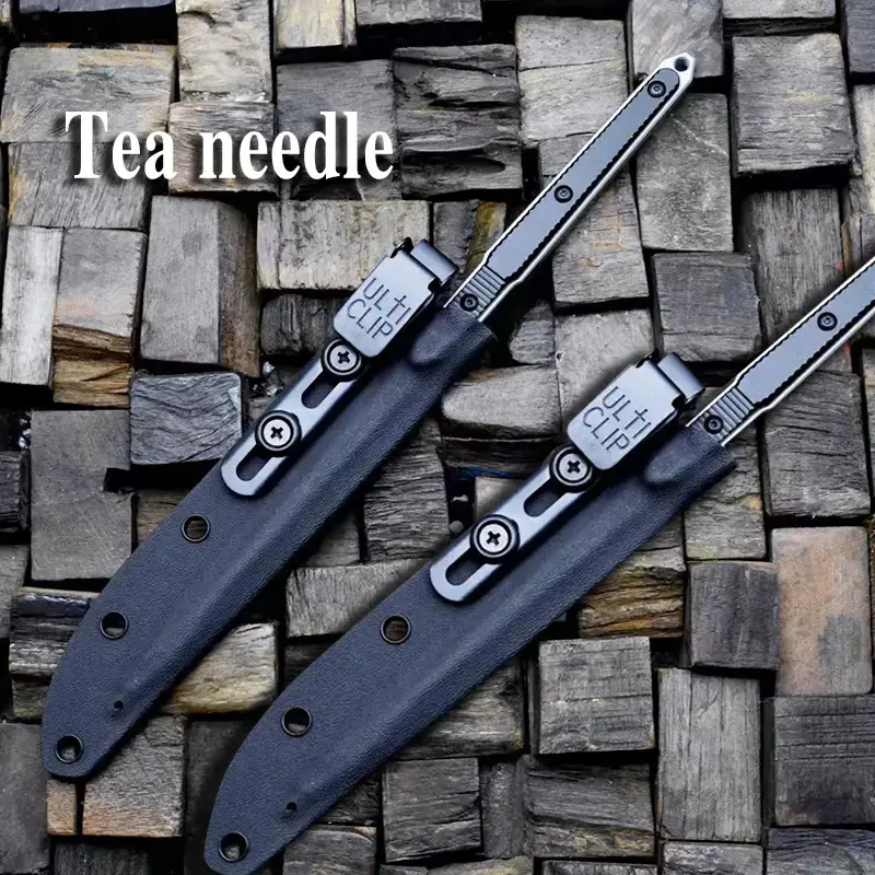 High-end stainless steel tea needle, matcha tea prying tool, suitable for tea ceremony, Valentine's Day and Father's Day gift...