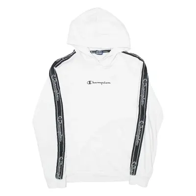 CHAMPION Mens White Hoodie S