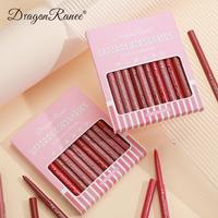Long Lasting Lip Liners, 12pcs/set Waterproof Lip Liners, Moisturizing Matt Finish & Easy Coloring Lip Liners, Lip Liner Kit,...