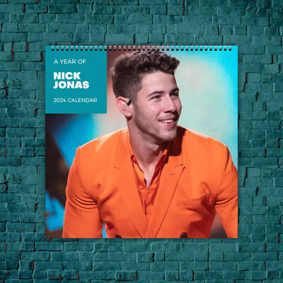 Nick Jonas Calendar 2024, Celebrity Calendar, Nick Jonas 2024 Wall Calendar