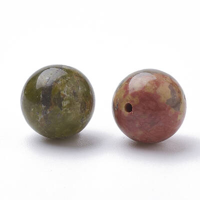 Natural Unakite Beads