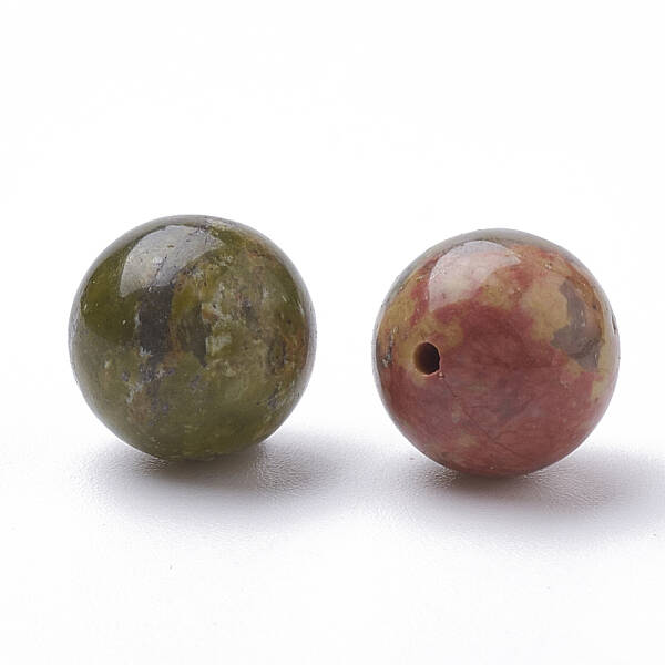 Natural Unakite Beads