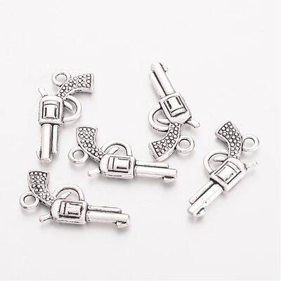Zinc Alloy Gun Necklace Pendant
