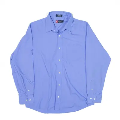 CHAPS Blue Plain Long Sleeve Shirt Boys L