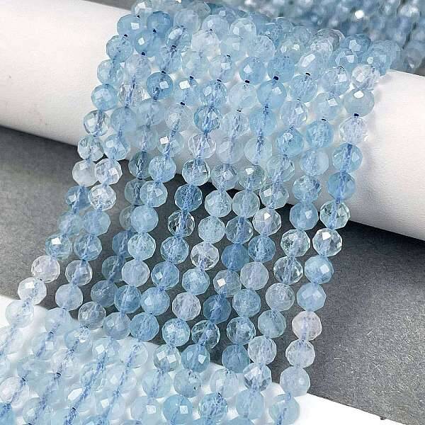 Natural Aquamarine Beads Strands