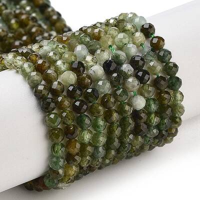 Natural Green Tourmaline Beads Strands