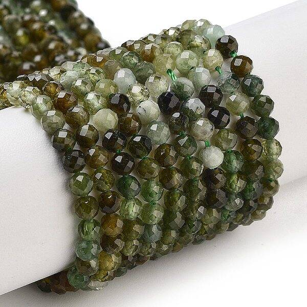 Natural Green Tourmaline Beads Strands