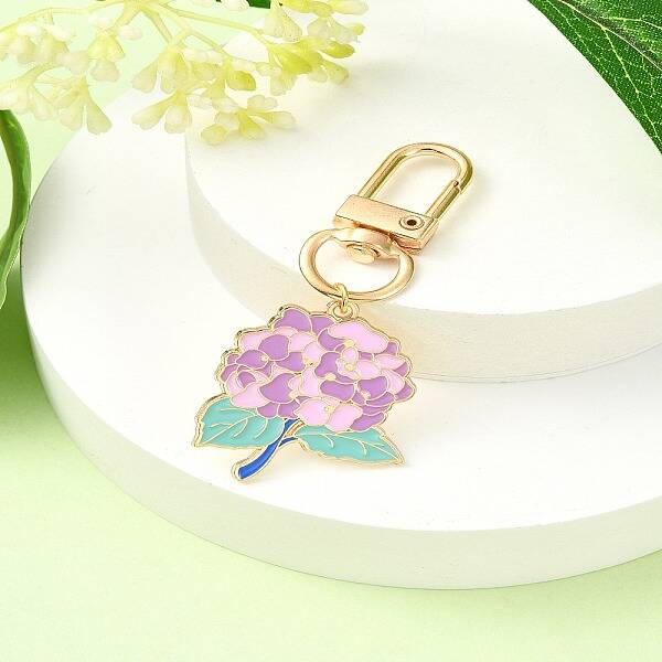 Alloy Enamel Flower Pendant Decorations