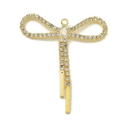 Brass Rhinestone Pendants