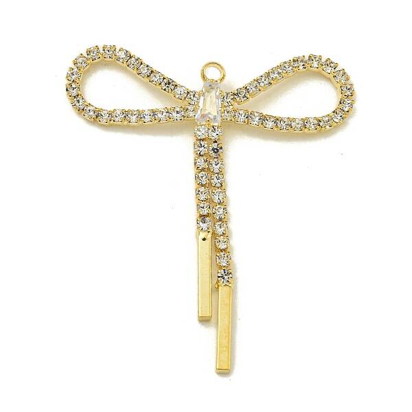Brass Rhinestone Pendants