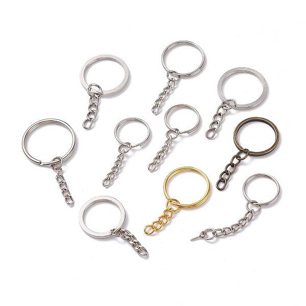 Alloy Split Key Rings