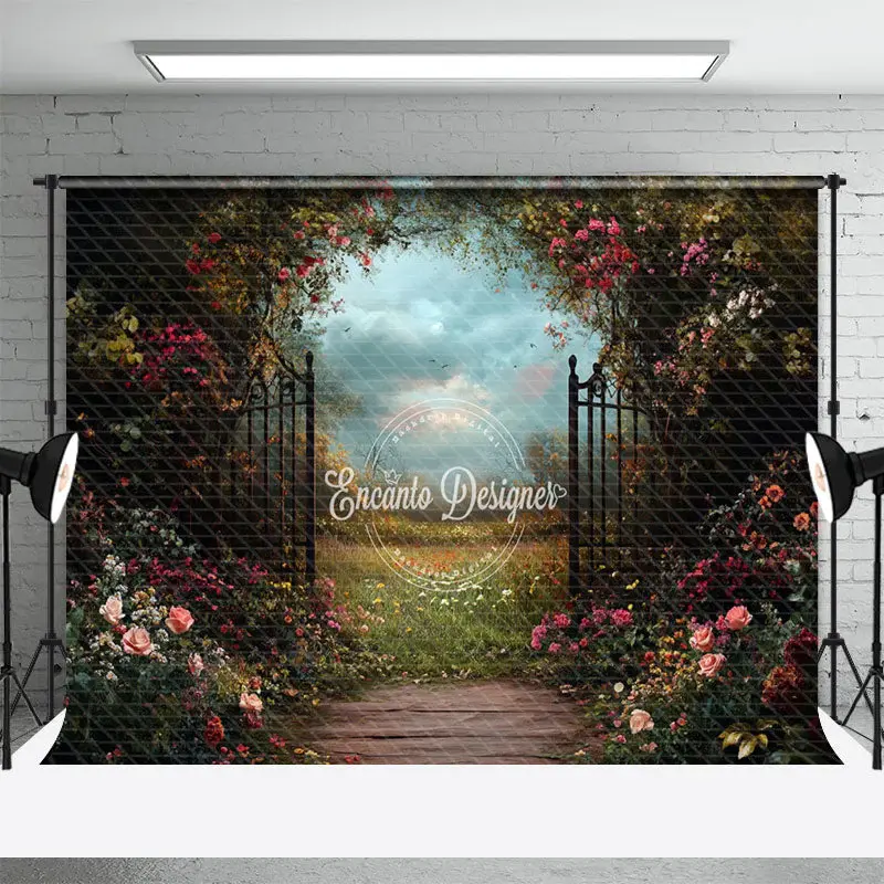 Aperturee Colorful Floral Natural Plant Scene Spring Backdrop, 3X2FT(1MX0.6M), 14 USD, spring backdrops, ENHD1J88-M