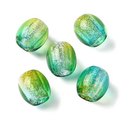 Painted Acrylic Beads