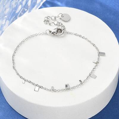 304 Stainless Steel Cable Chain Bracelets for Women