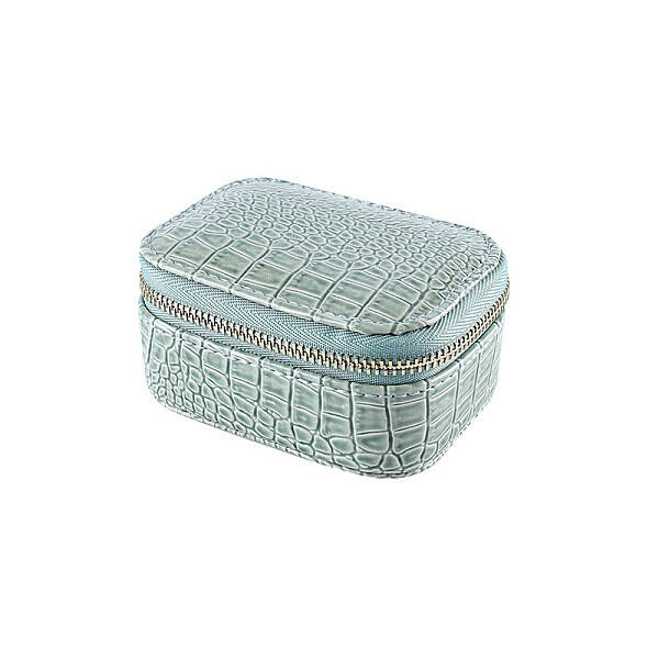 Rectangle PU Leather Jewelry Storage Zipper Boxes