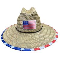 Handcrafted Unisex USA Straw Hat with Wide Brim for Sun Protection