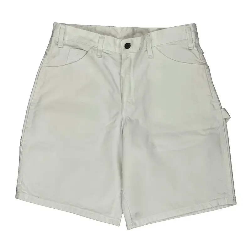 Dickies Carpenter Shorts - 30W 9L White Cotton