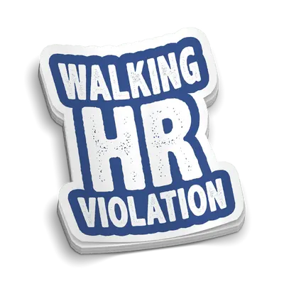 HR Violation Hard Hat Decal