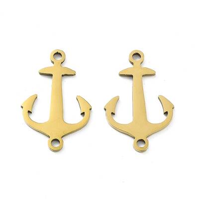 Ion Plating(IP) 201 Stainless Steel Connector Charms