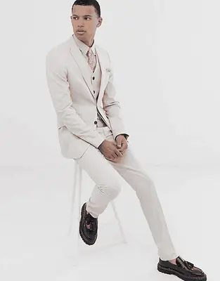 Beige Wedding Suits