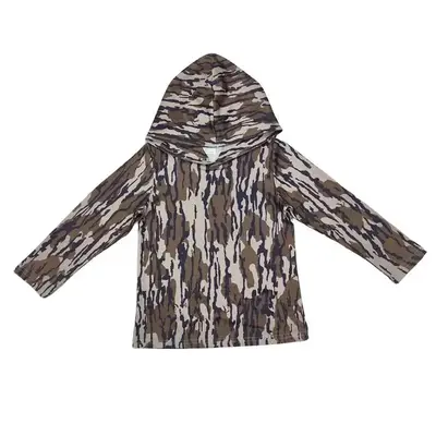 Camouflage Printed Hoodie Pullover